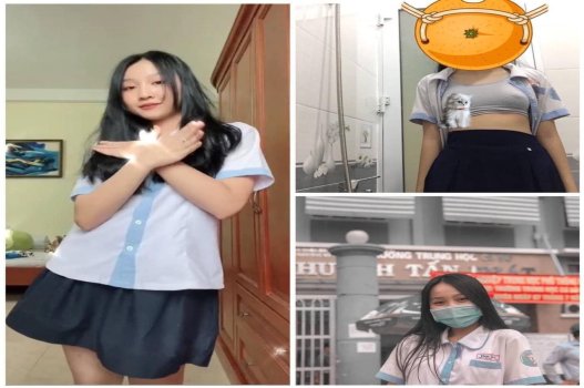 Nữ sinh trung học Huỳnh Tấn Phát bị phát tán video đang địt nhau